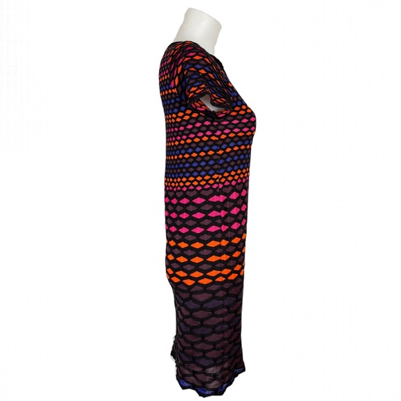 M by Missoni Multicolored Geometric Kinit Mini Dress - Picture 3 of 8